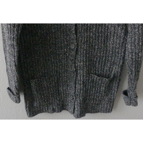 Vtg Partners Tweed Button Front Cardigan Pockets Oversize Size Small - Picture 4 of 9